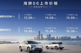 高能超享SUV，比亚迪海狮06正式上市 售价13.98万-16.38万