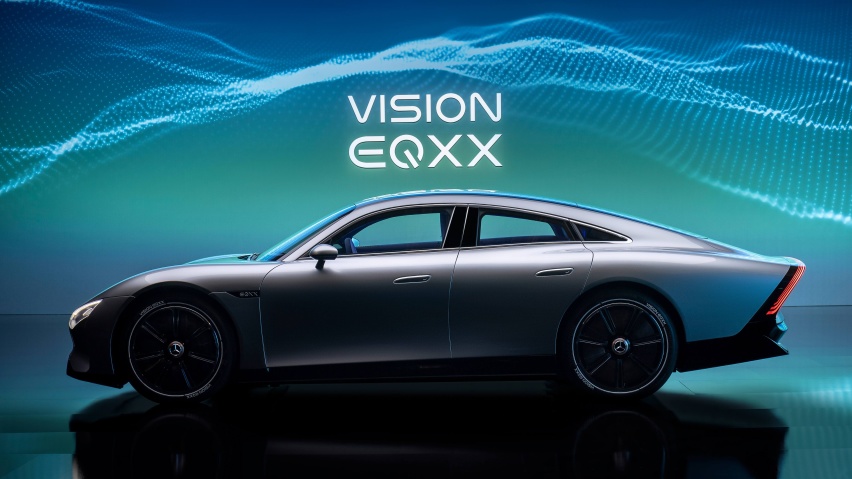 续航超1000公里！奔驰VISION EQXX概念车全球首发