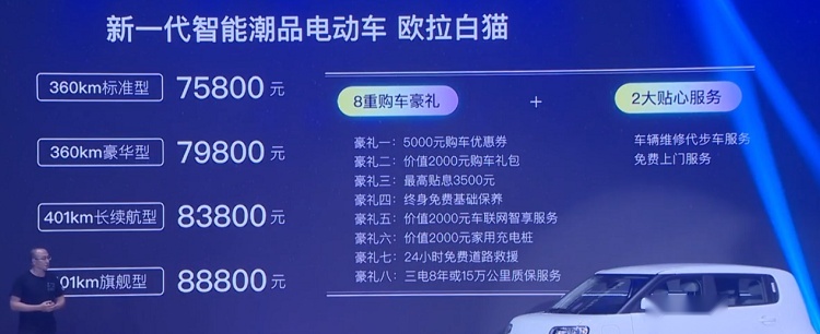 空间越级，续航实在——实拍欧拉白猫360公里豪华型