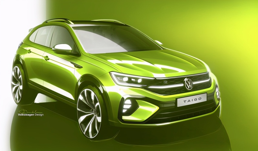 大众全新小型SUV Taigo预告图曝光 或将于夏季全球首发