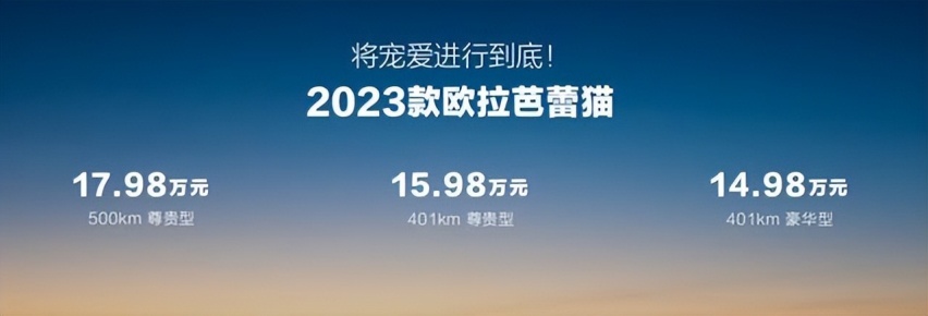 上海车展最前线：2023款欧拉芭蕾猫上市，专属女孩子公主车！
