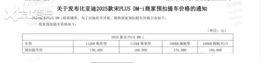 2025款宋PLUS DM-i发布官图，换搭第五代DM技术，起售价或上