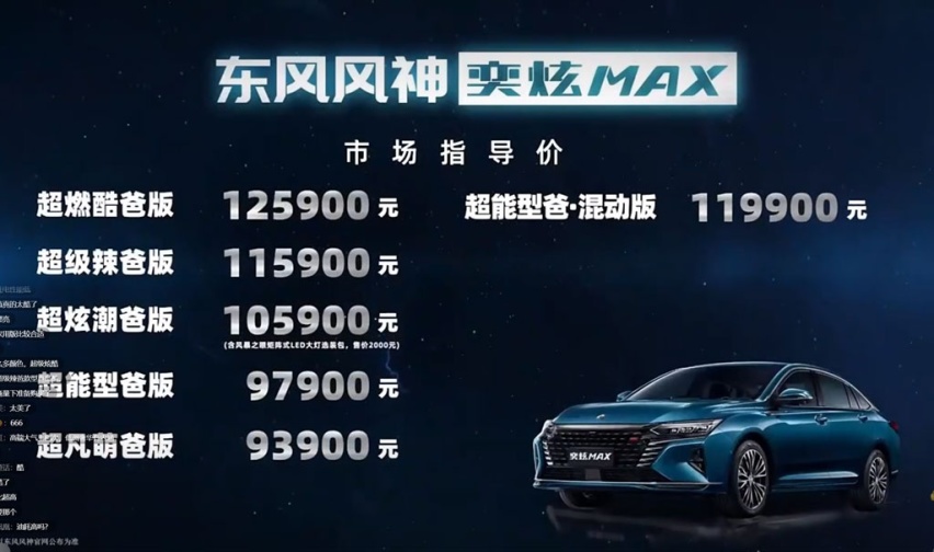 售价9.39万元起，东风风神奕炫MAX正式上市