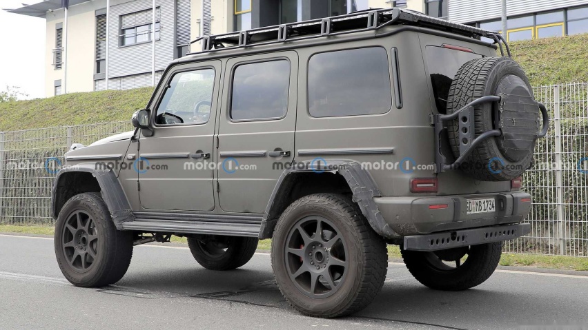 奔驰AMG G级 4x4军绿哑光色谍照曝光 增加越野性能/有望年内发布