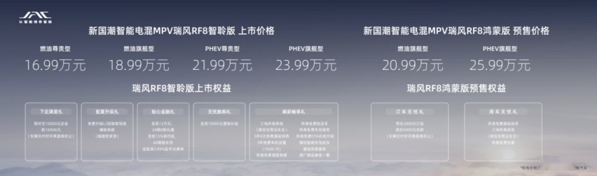 瑞风RF8: 中国MPV专家开启智电新时代