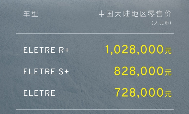 2.78秒破百 纯电超跑轿车路特斯EMEYA繁花上市 售66.8万元起