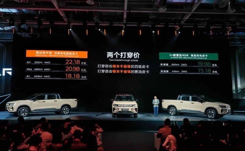 重新定义户外趣玩生活！四驱纯电超级皮卡雷达地平线售18.18万起