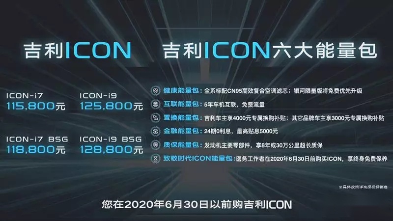 用科技对话未来 配CN95防护的吉利icon 11.58万