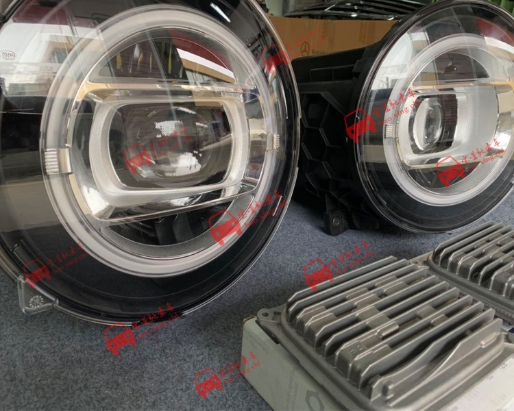 2019款奔驰G500 G63改装几何LED大灯，效果怎么样