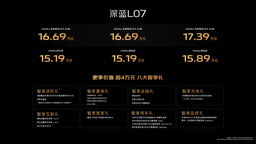 深蓝L07上市15.19万起，增程与纯电都有，还要什么雅阁？