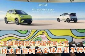 比亚迪海鸥欧洲15国市场上市 用技术自信树立全球品质车标杆