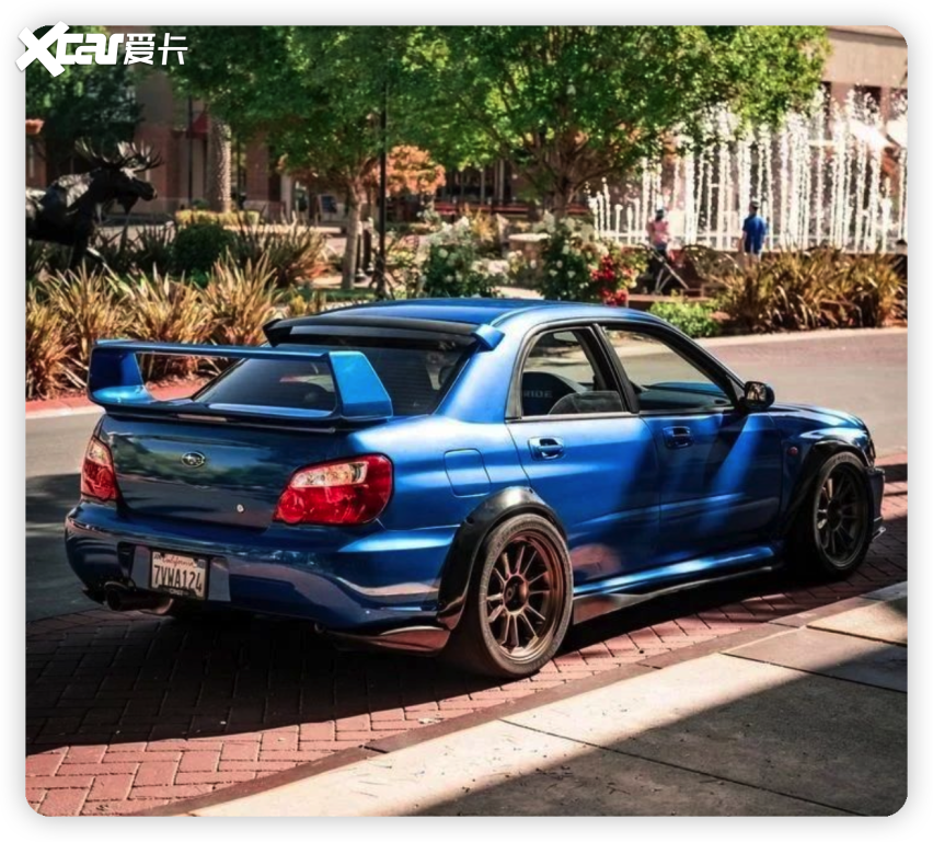老车赏析!斯巴鲁impreza wrx sti