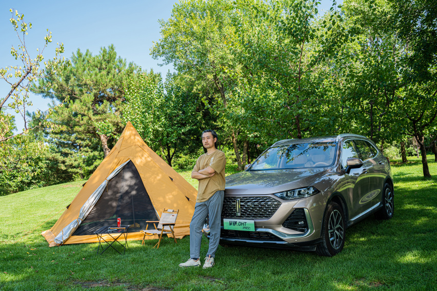 自驾奶爸座驾拿铁DHT-PHEV 夏日玩耍露营在金海湖碧波岛