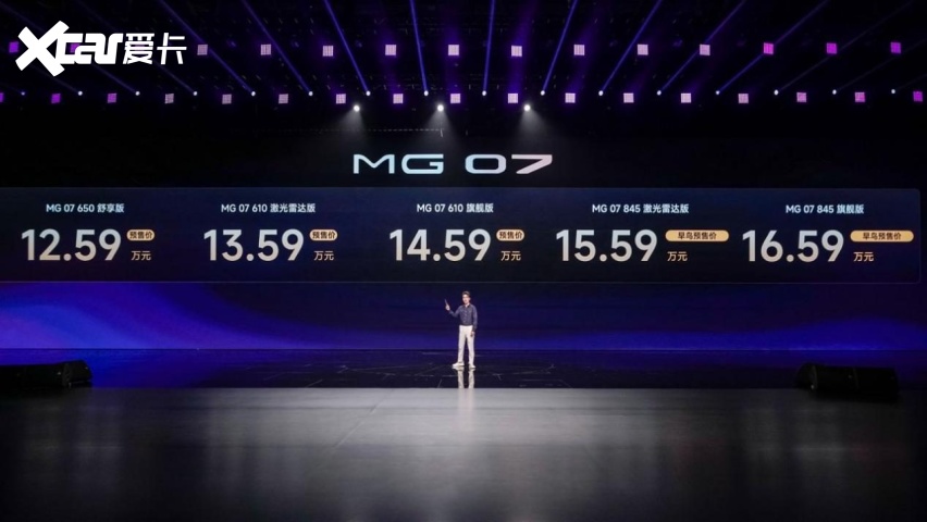 名爵MG07预售即爆款？15万级最能打的车来了！