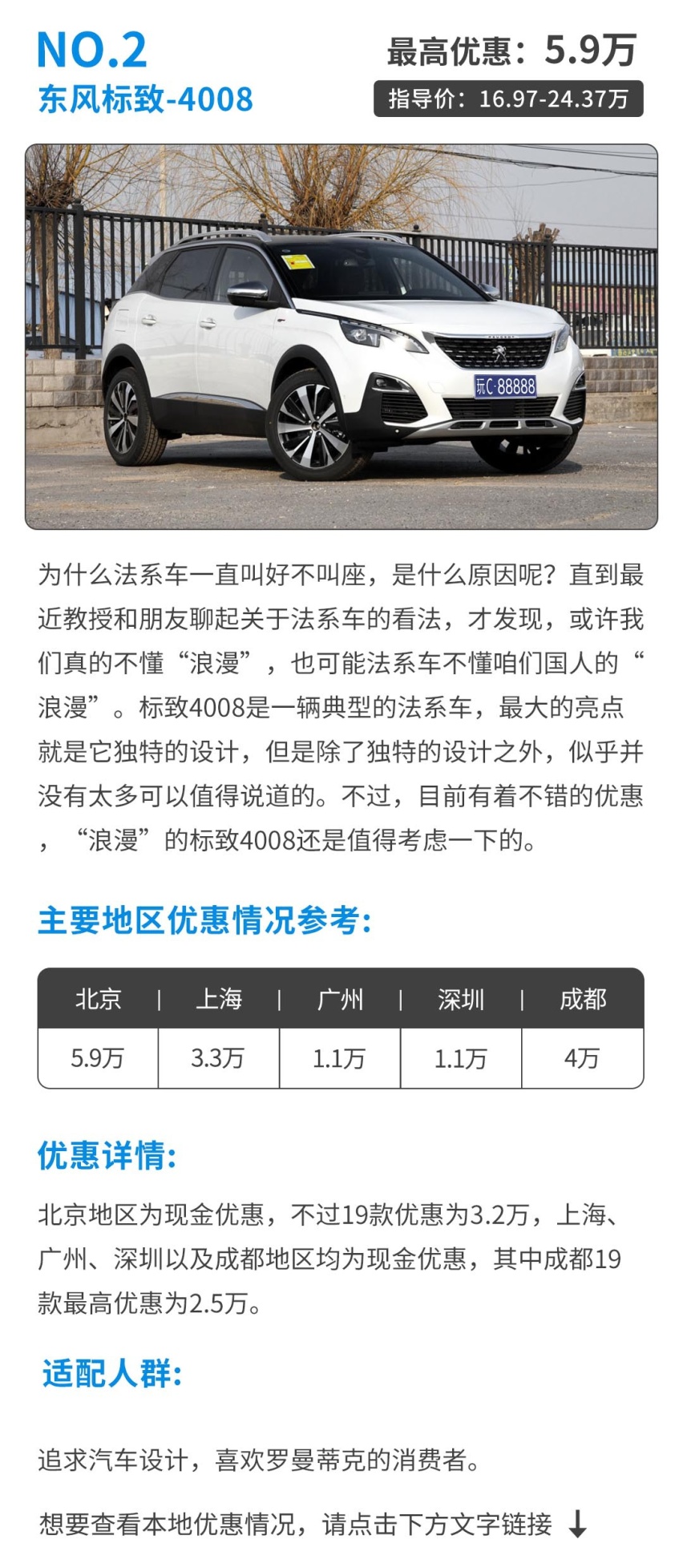 动辄优惠好几万，这几款紧凑合资SUV优惠太给力了，实在！