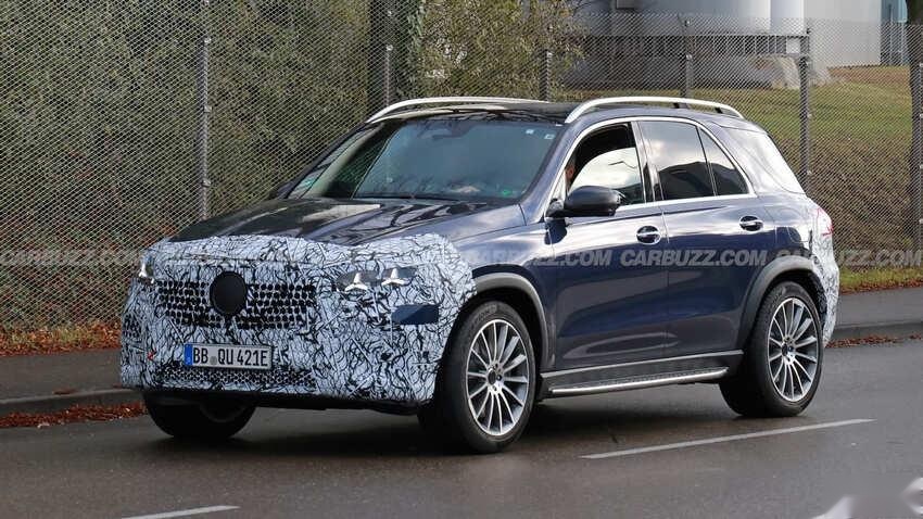 奔驰 豪华SUV GLE 新款造型曝光！导入新设计语言 超大屏幕成内装
