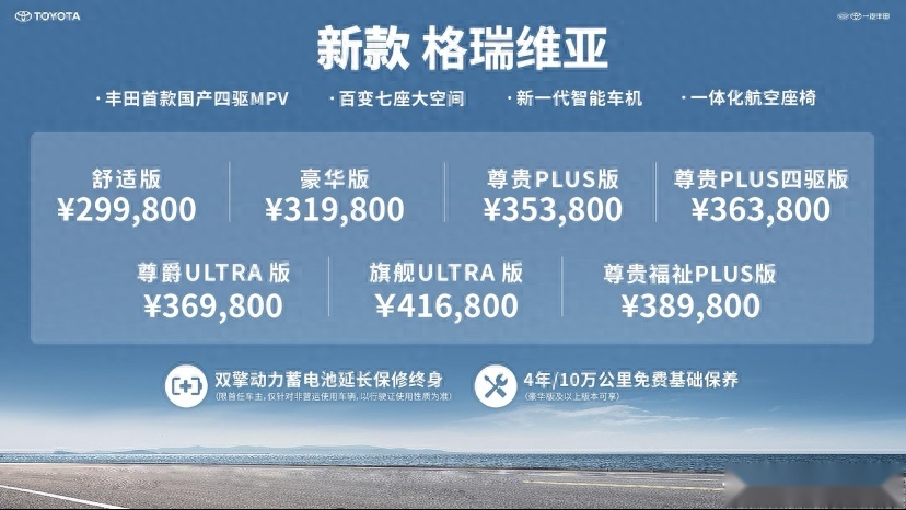 售价29.98万元起，新款格瑞维亚上市
