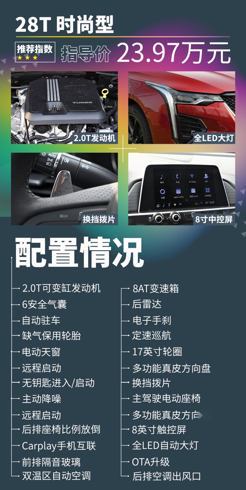 「凯迪拉克CT4购车手册」低配干思域，高配干3系？