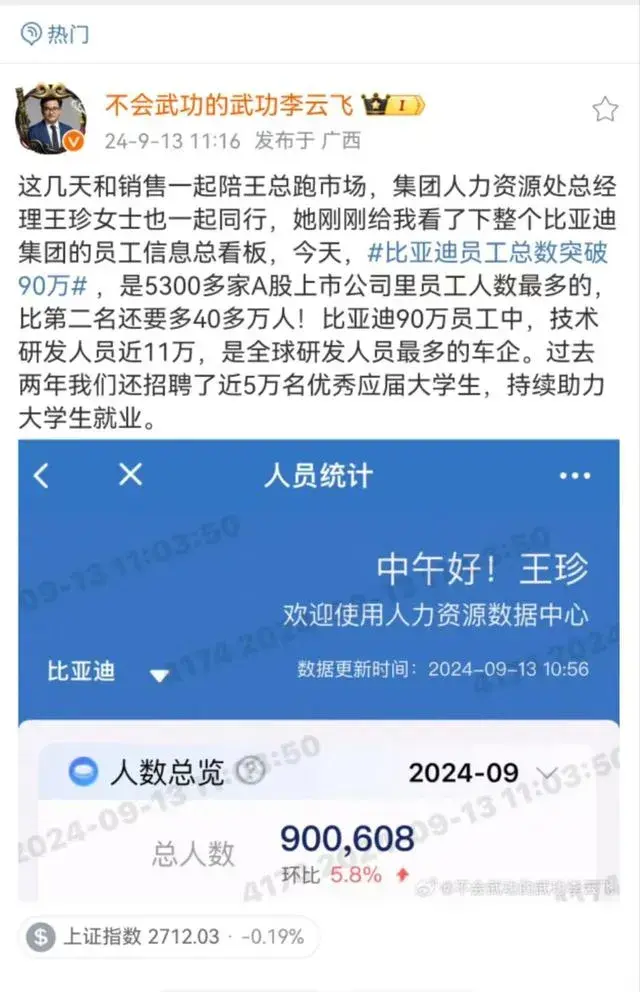 90万员工，11万科研力量！支撑起比亚迪的向上之梦