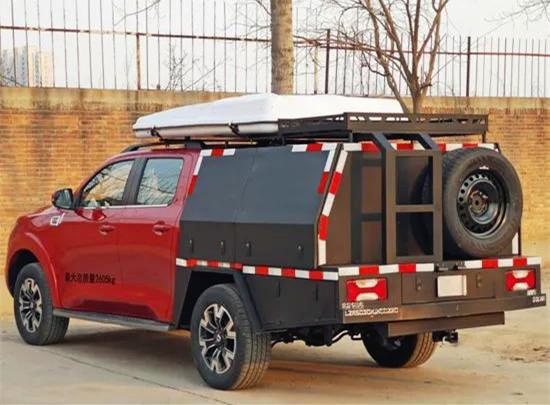 长城炮出露营车，2.0T+8AT，后斗变储藏室、自带车顶帐篷