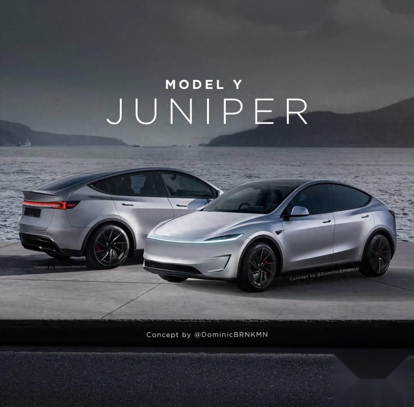新款特斯拉Model Y前脸曝光，抄袭国产电动车？
