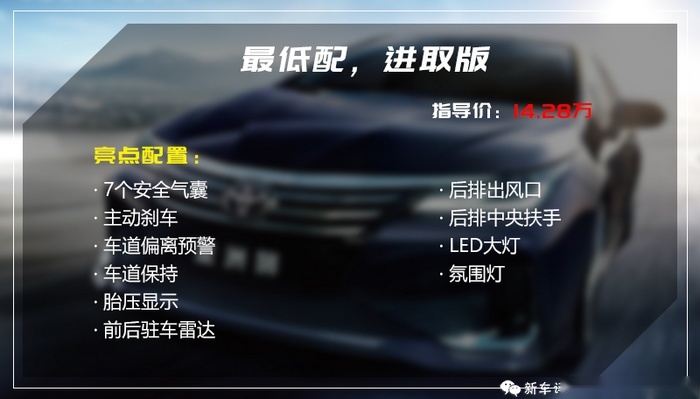 对比下卡罗拉、速腾，我发现丰田亚洲狮能买的配置就一个