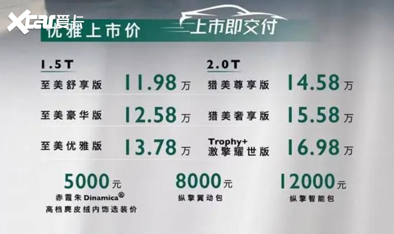 11.98万元起，兼顾优雅高级与速度激情，MG7上市即交付