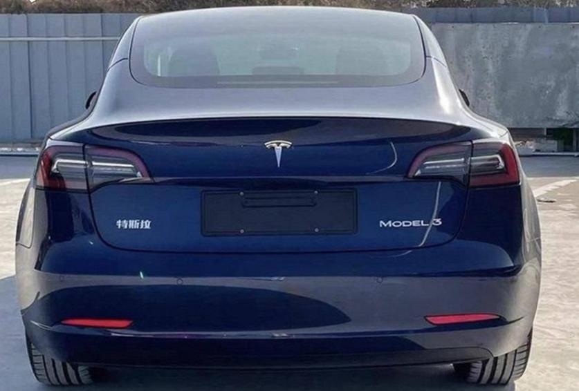 特斯拉Model 3最新申报图曝光 换装国产电机