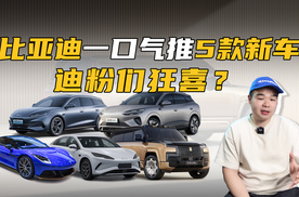 比亚迪发布5款全新车，今年买车的又有“好车”可选了
