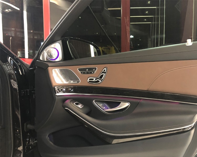 奔驰S350迈巴赫S450改装3D旋转高音头  顶棚柏林之声