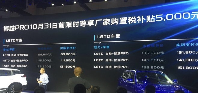 车展优选精品SUV 质感博越PRO 还是运动CS75PLUS