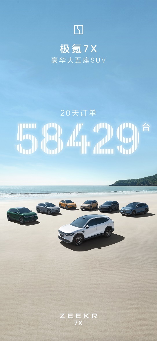 22.99万元起：豪华大五座SUV极氪7X正式上市