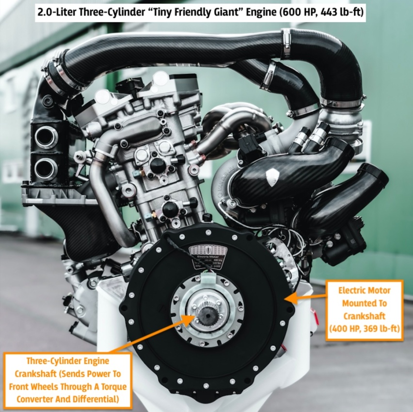 柯尼塞格3缸2.0T发动机600马力，最贵3缸机有何新技术