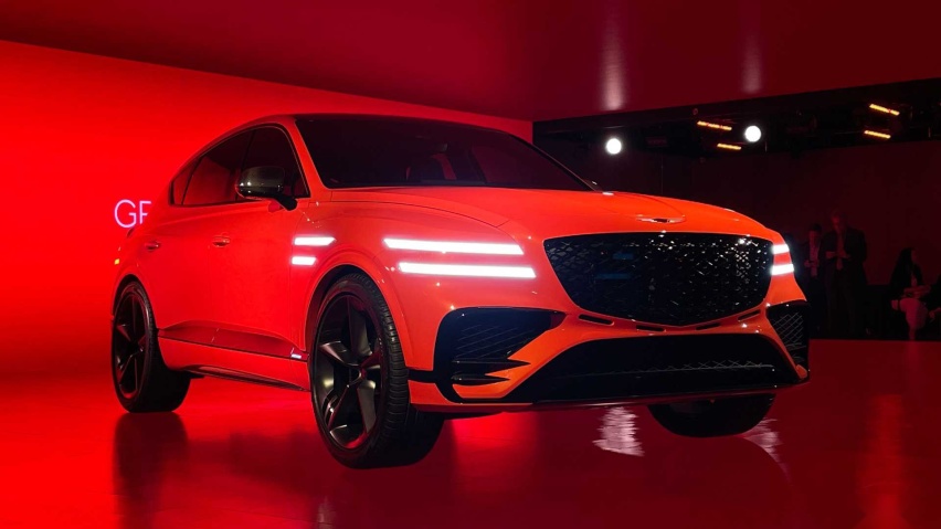 四座轿跑SUV 捷尼赛思GV80 Coupe概念车亮相 对标宝马X