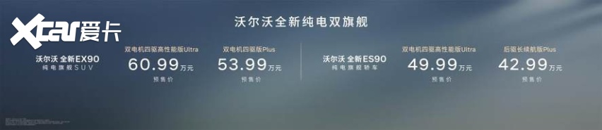 沃尔沃全新EX90与沃尔沃全新ES90正式开启预售