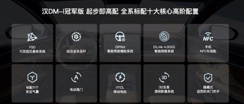B级价格战开打！比亚迪汉DM-i冠军版&汉DM-p战神版上市