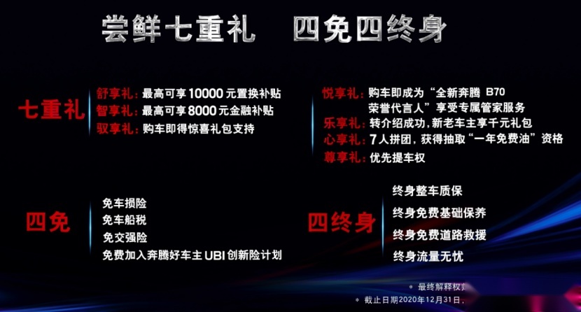 9.99万元起售价超值惊喜，全新第三代奔腾B70“破圈”上市