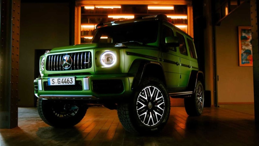 全新AMG G63 4X4平方要来了，涉水深度910mm，百公里油耗20L