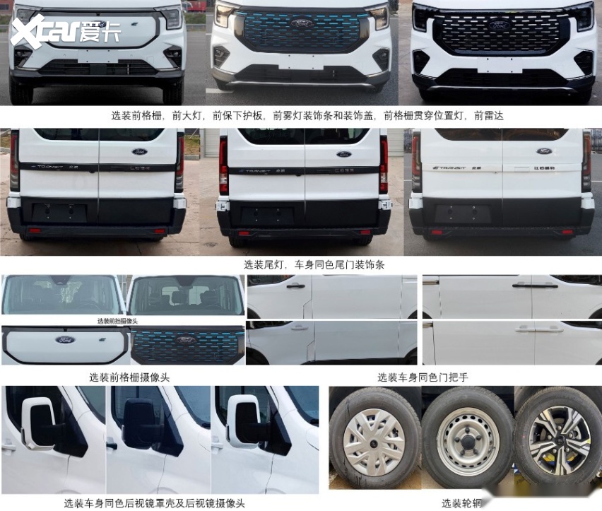 美版V363+本土化纯电，江铃福特全新全顺纯电申报图曝光