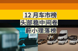 12 月车市榜头部稳中间卷，蔚小理落榜
