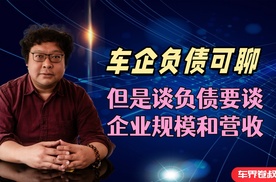 车企负债这事儿可以聊，但是谈负债要谈企业规模和营收