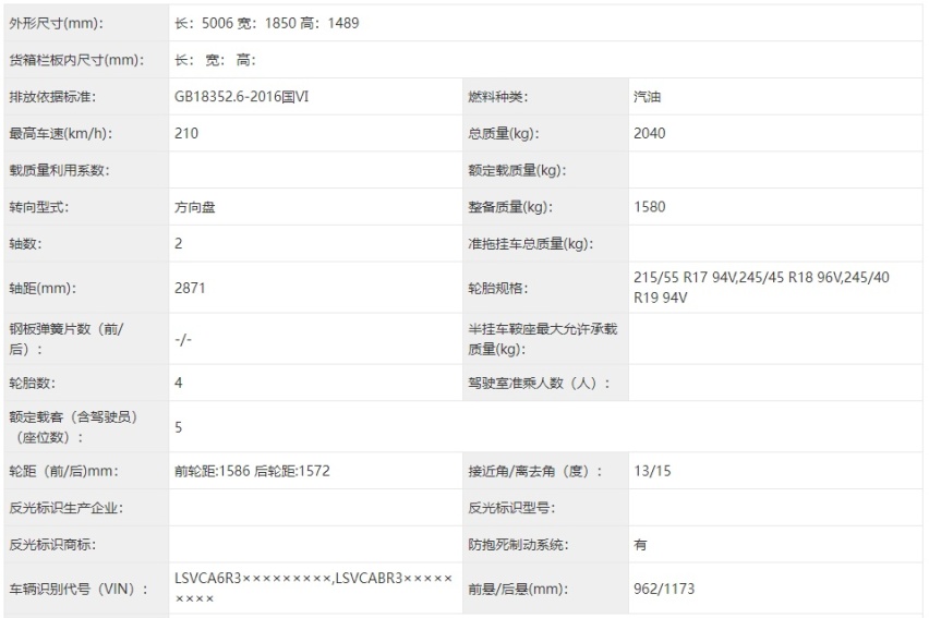 全新帕萨特Pro实车申报，外观调整，车身加大，新增1.5T车型