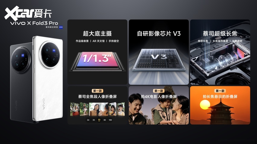 轻薄创纪录 vivo X Fold3系列旗舰折叠新品正式发布