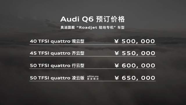 “旗舰Roadjet陆地专机”上汽奥迪Q6正式亮相并开启预订
