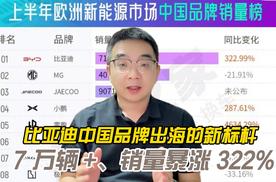 7万辆+销量暴涨 322% 比亚迪中国品牌出海的新标杆