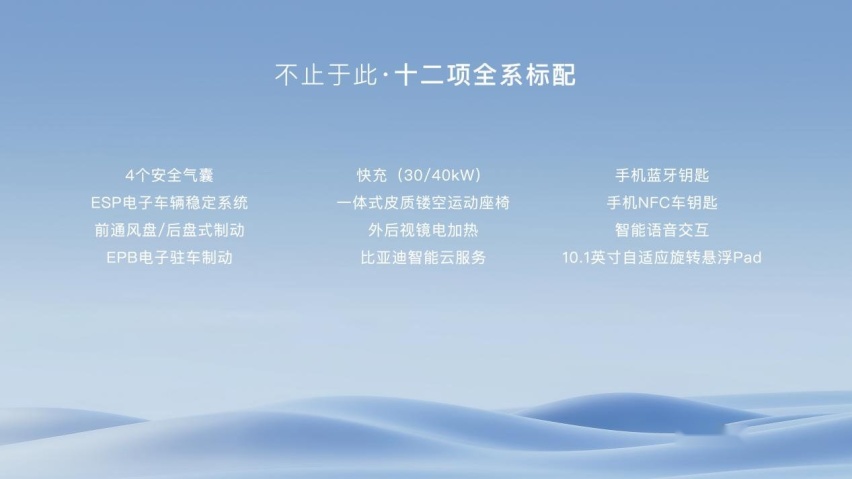 比亚迪海鸥上市，十二项全系标配，售价7.38万元-8.98万元