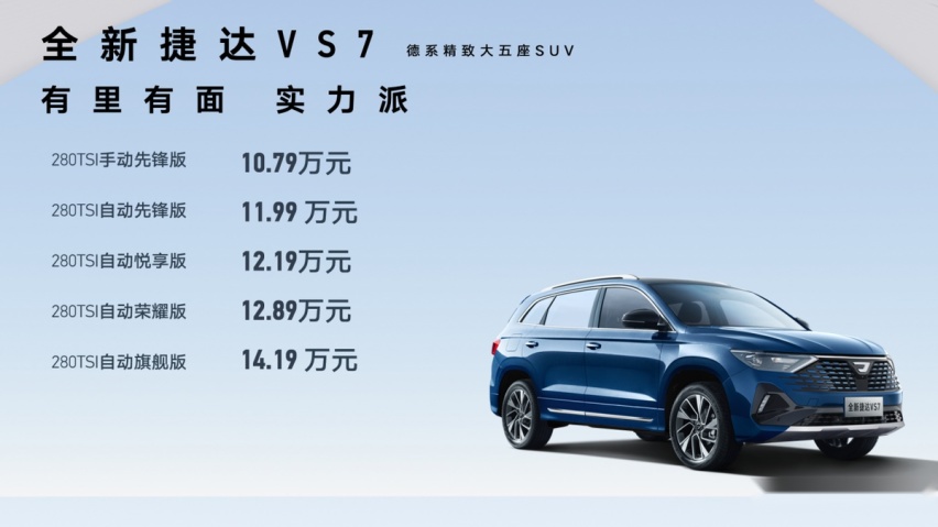 实力双雄 美好启新 全新捷达VS5 VS7焕新上市