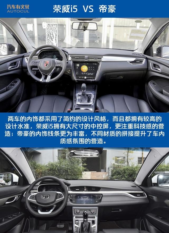 荣威i5对比帝豪 谁是高性价的入门级好车？