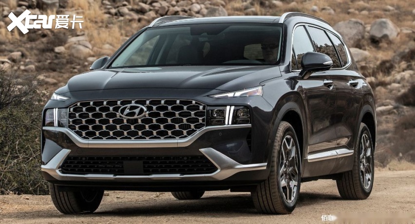 2021款现代全新胜达官图发布搭高效25l16l混动