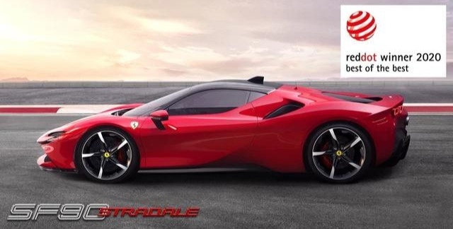 法拉利 SF90 Stradale 斩获红点设计大奖最高荣誉